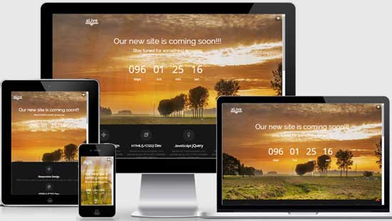 live-Free-Responsive-Coming-Soon-Template
