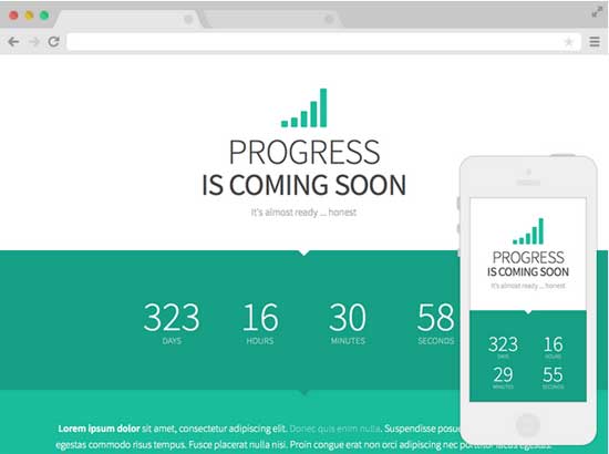 Progress-Free-Coming-Soon-웹사이트-템플릿