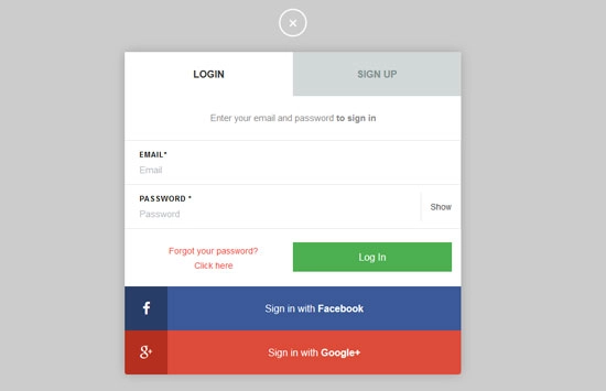 로그인 및 가입 양식 html5 css3