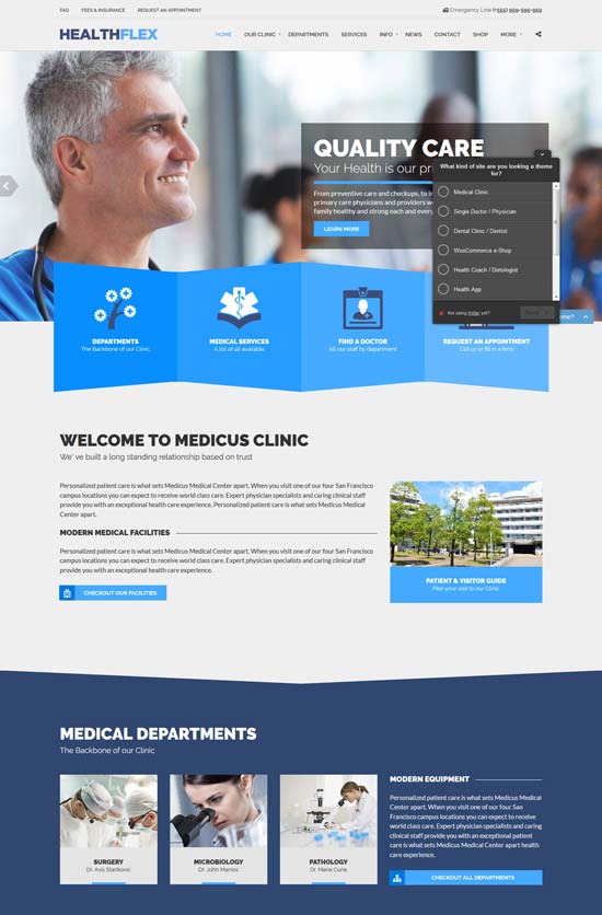 Thème WordPress santé flex santé