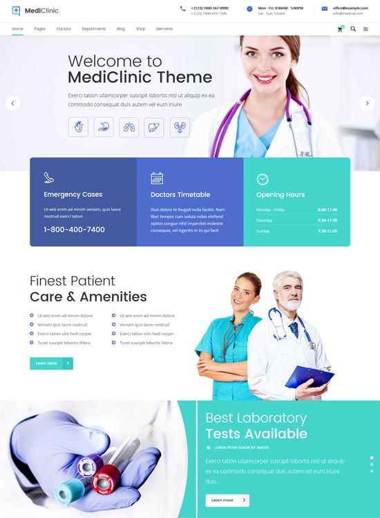 thème wordpress médical de la santé médicale