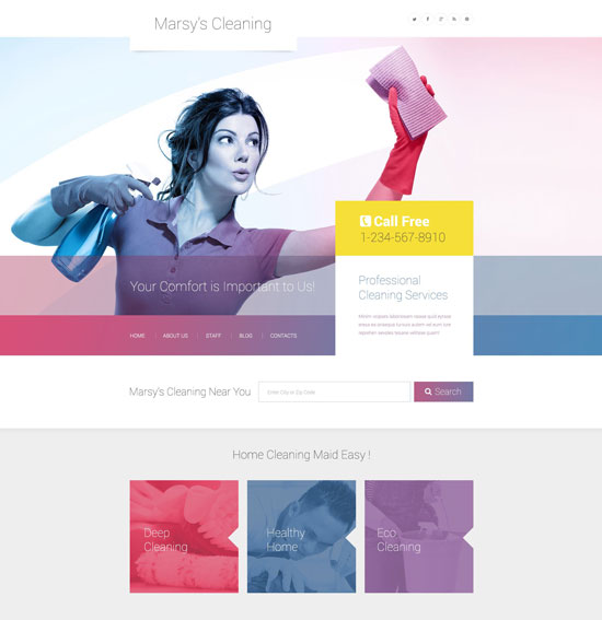 marsy 清洁 WordPress 主题 55045