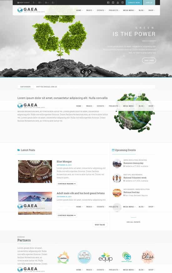 Gaea-环境-Wordpress-主题