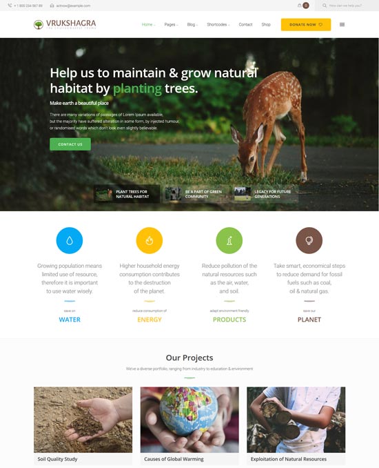 vrukshagra 环境 WordPress 主题