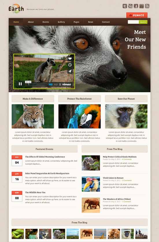 Earth-Environmental-NonProfit-WordPress-主题