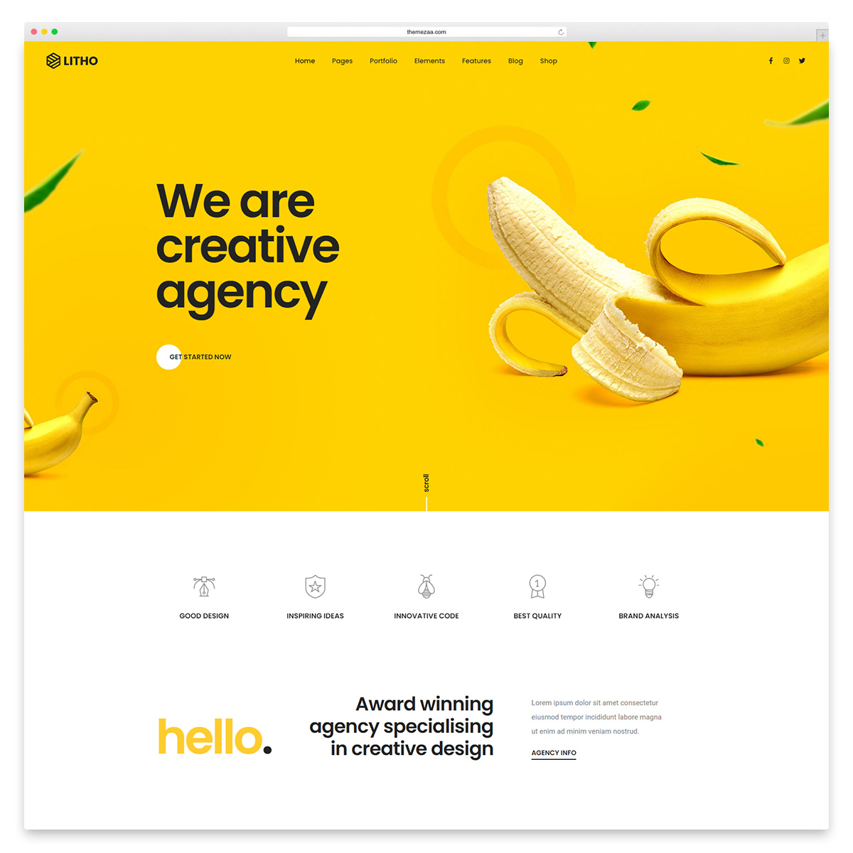 lito настраиваемая тема wordpress