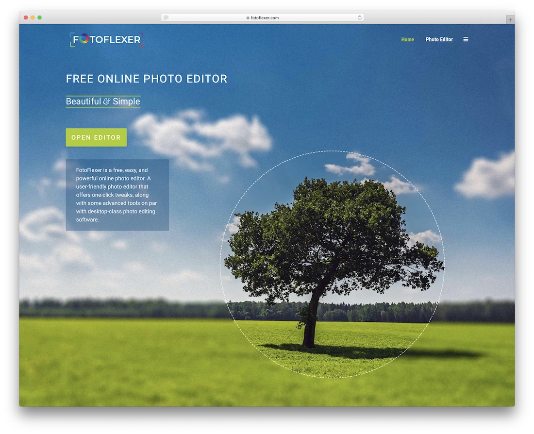 fotoflexer bezpłatna alternatywa dla Photoshopa