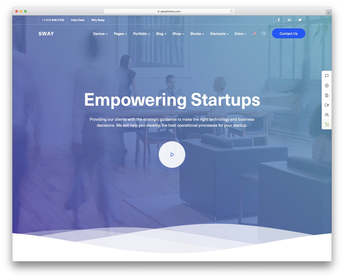 摇摆启动 wordpress 主题