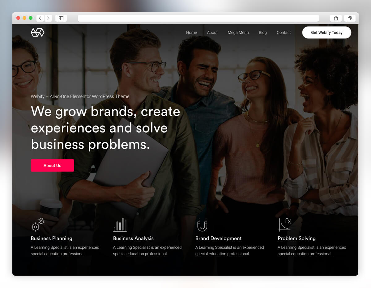 webify 启动 wordpress 主题