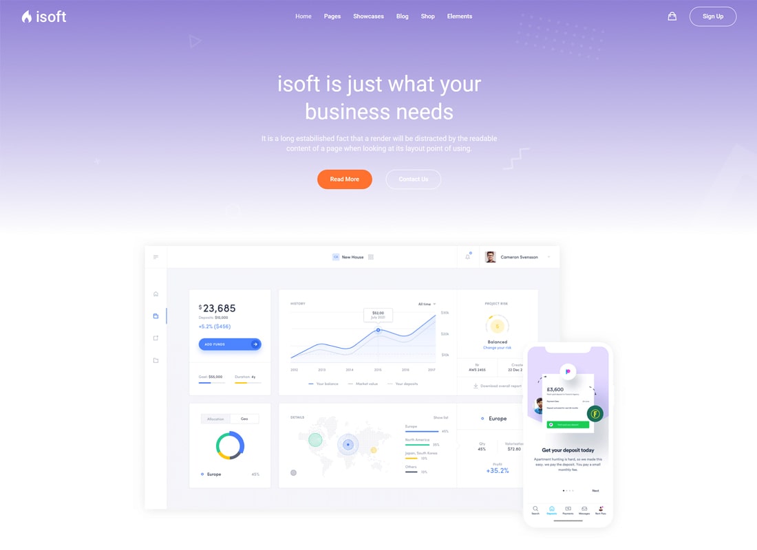 软软 |适用于 Saas、应用程序和初创公司的强大 WordPress 主题