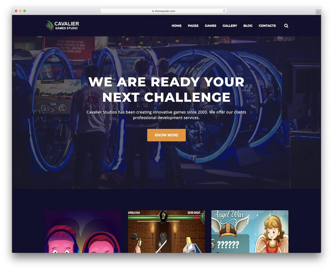 кавалерская игровая тема wordpress