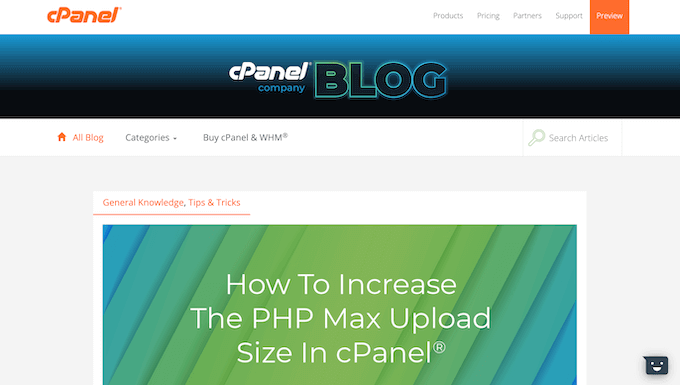 cPanel 블로그 cPanel Blog