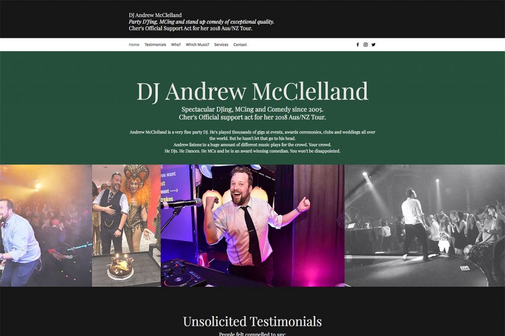 DJ Andrew McClelland