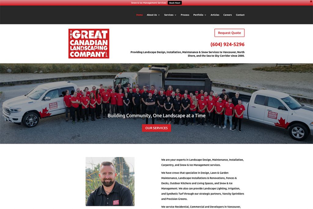 Grande Empresa Canadense de Paisagismo