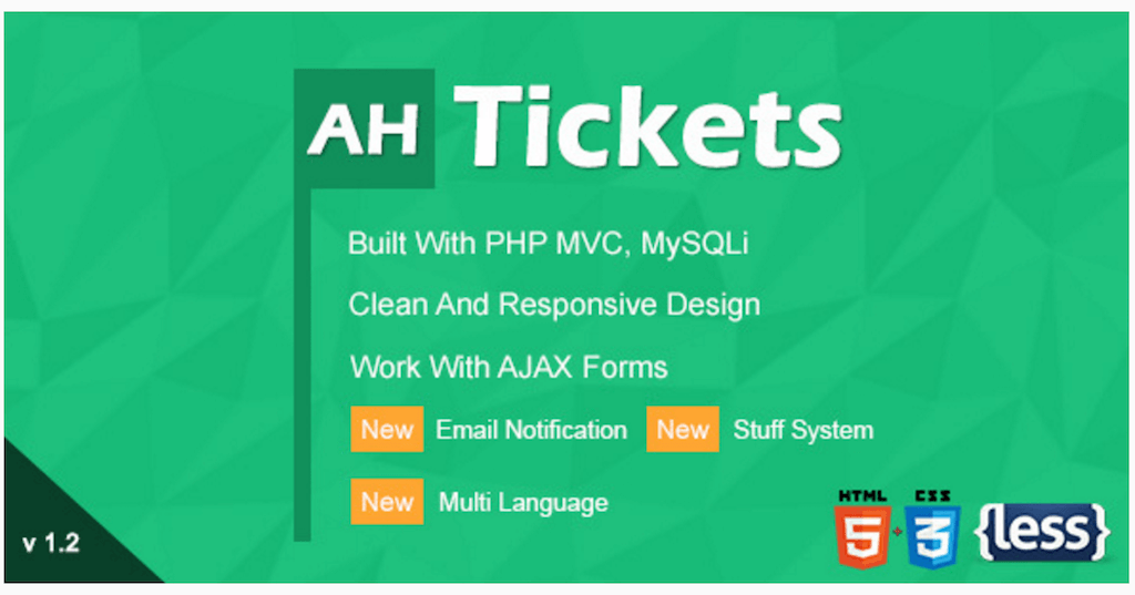 AH Tickets Sistem de ajutor și asistență Scripturi PHP CodeCanyon