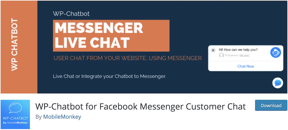 Plugin de asistență pentru clienți wp chatbot pentru wordpress