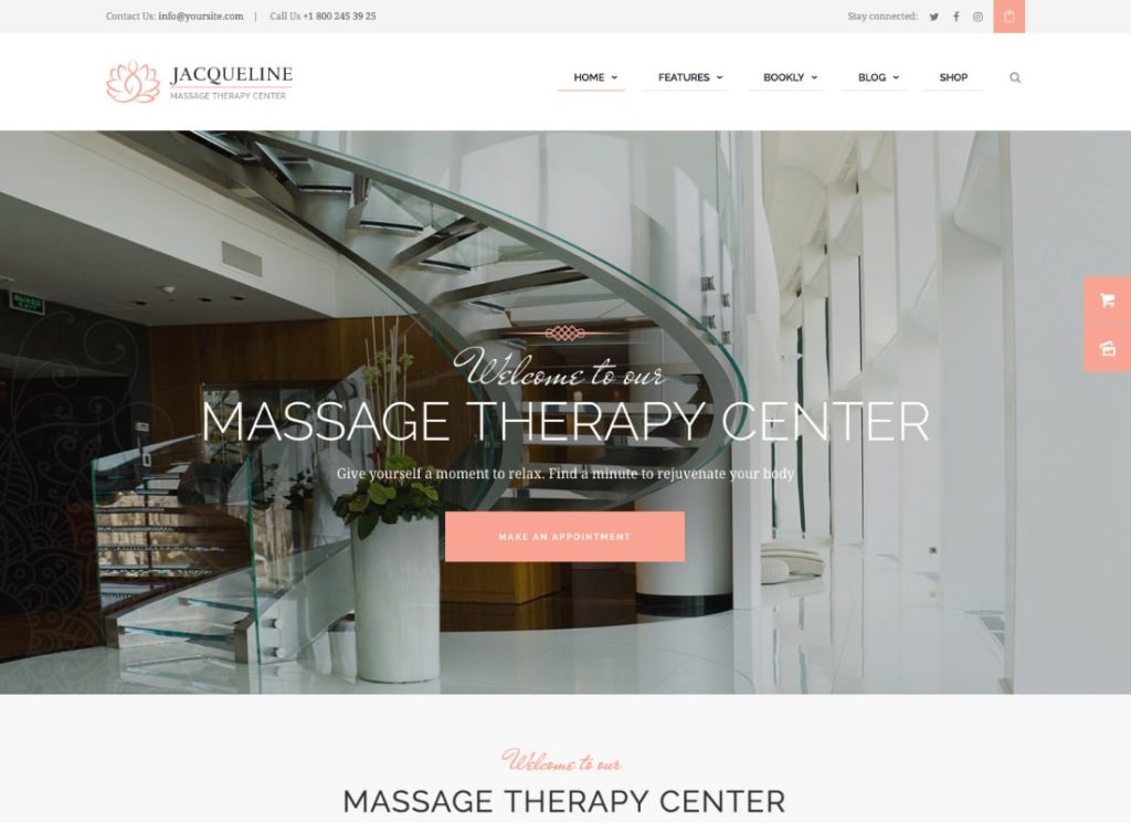 杰奎琳 | Spa & Massage Salon Beauty WordPress 主题 + Elementor