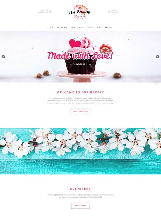 Tema WordPress Panetteria/Pasticceria/Caffè