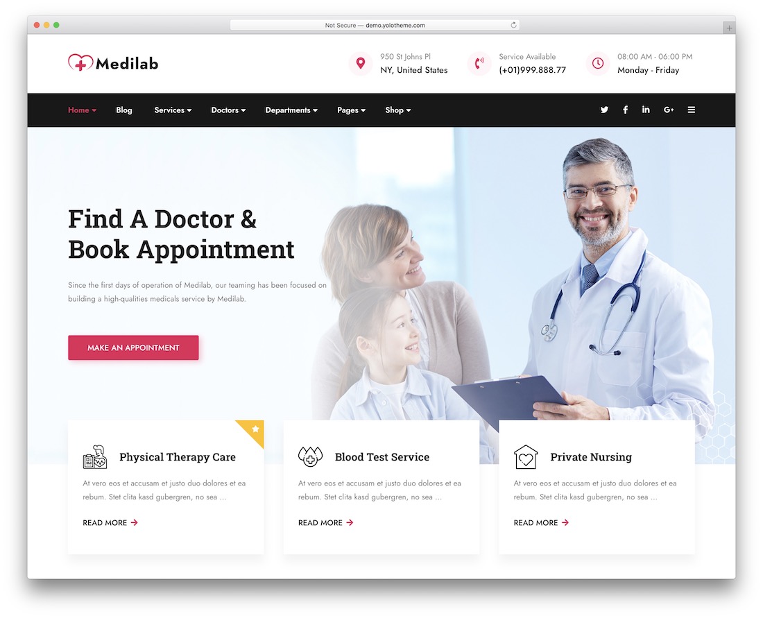 medilab 醫學 wordpress 主題