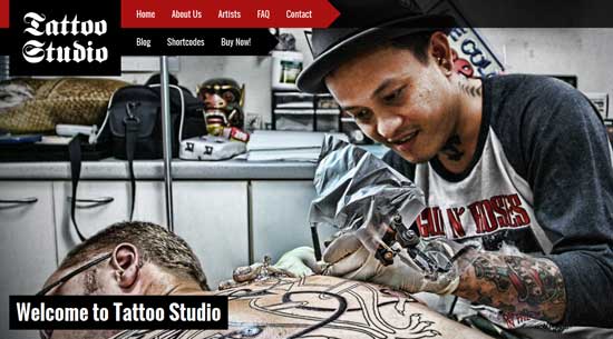 Studio tatuażu - Responsive Studio WordPress Theme