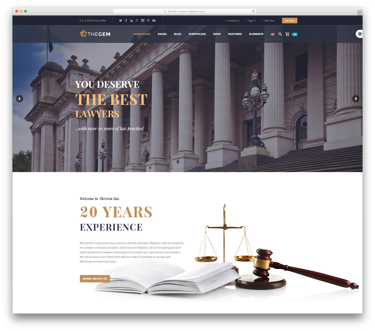 thegem-lawyers-wordpress 主题