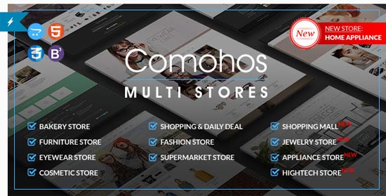 Comohos 响应式 OpenCart 主题