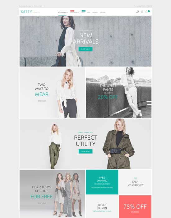 Mode Bekleidungsgeschäft Magento Thema