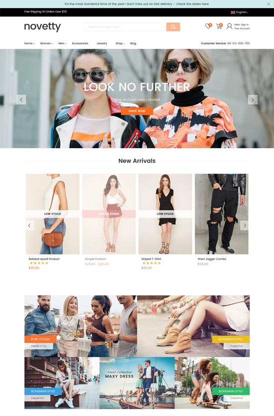 Neues Mode-Thema Magento 2
