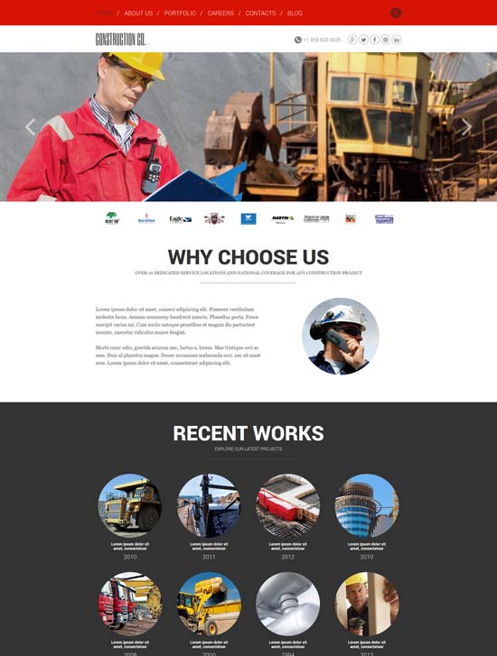 建设机构joomla模板