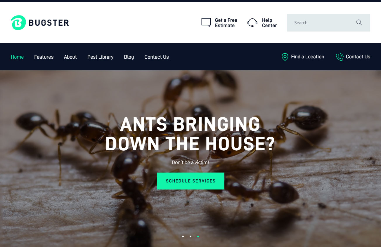 Bugster 害虫防治 WordPress 主题