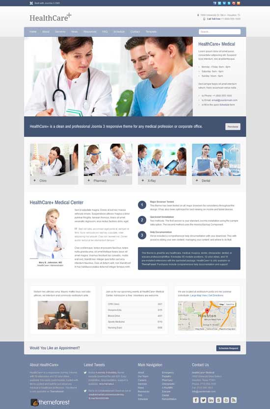 保健-医疗-健康-Joomla-主题
