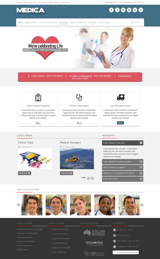 Medica-Responsive-Medical-Joomla-主题
