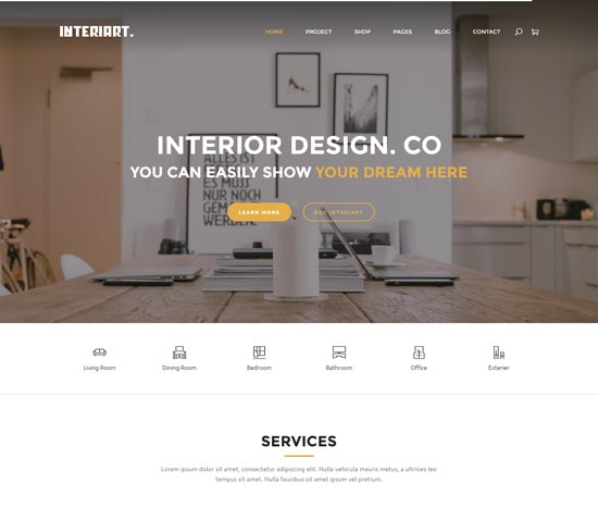 interiart 室内设计 joomla 模板