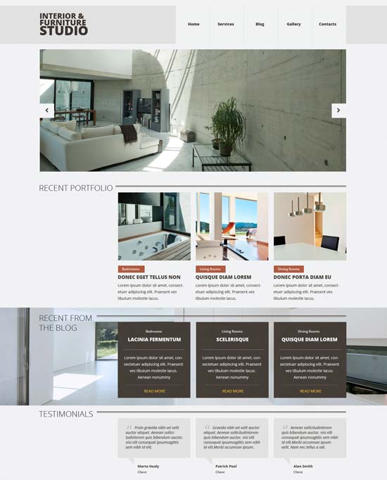 室内家具 joomla 模板 52863