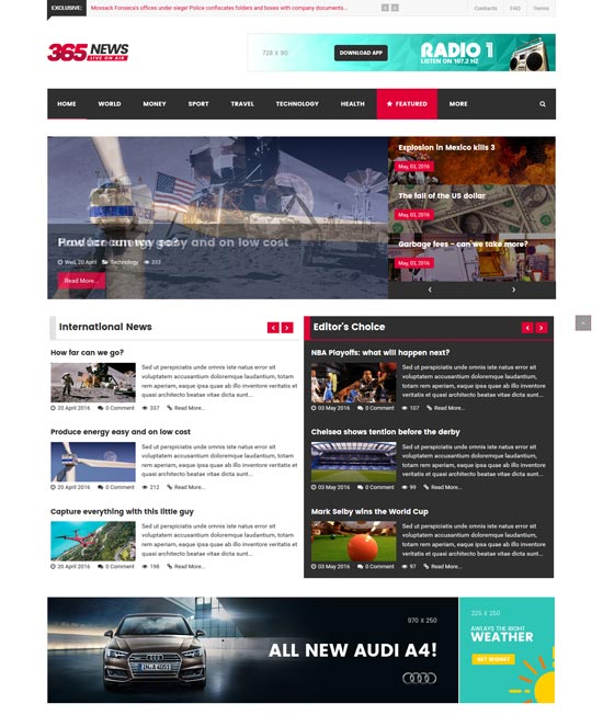 it 36​​5news 杂志 joomla 模板