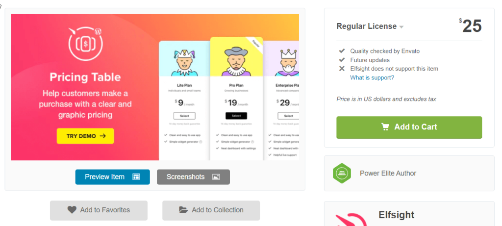 Tabella dei prezzi — Plugin per la tabella dei prezzi di WordPress