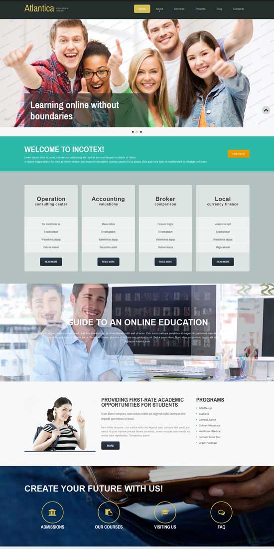 免费教育 Joomla 模板
