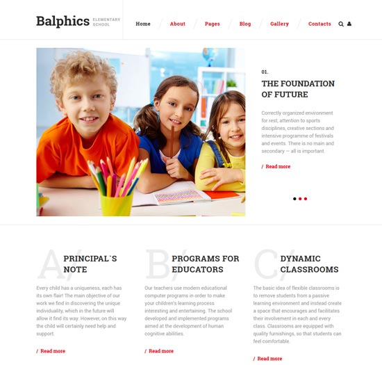 balphics 教育 joomla 模板