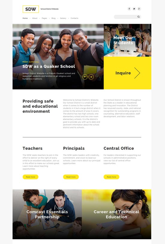 sdw教育joomla模板