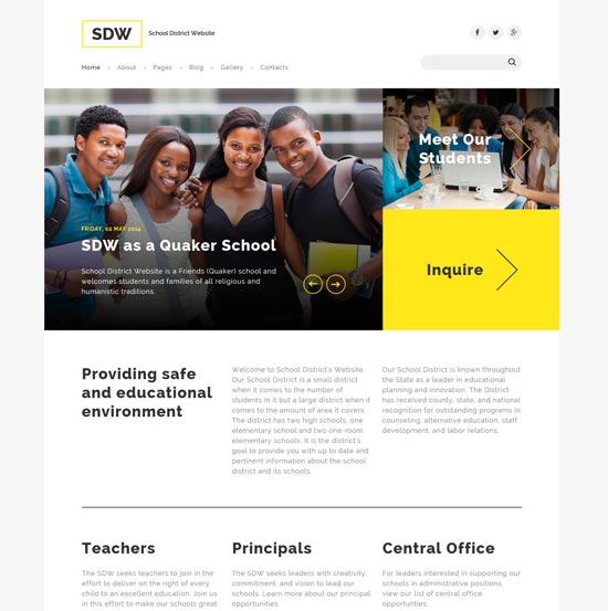 sdw教育joomla模板