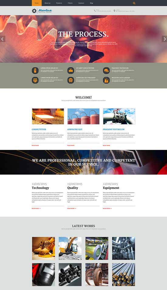 工业公司 Joomla 模板