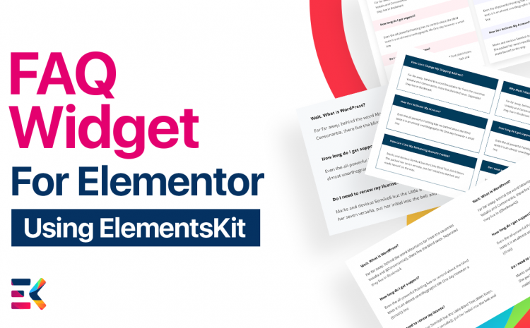 عنصر واجهة مستخدم الأسئلة الشائعة ElementsKit