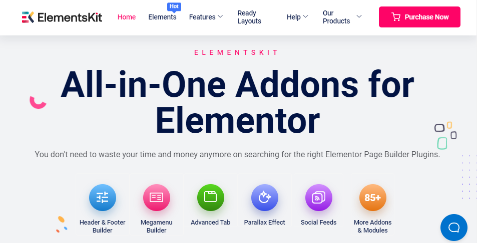 Module complémentaire tout-en-un ElementsKit pour Elementor