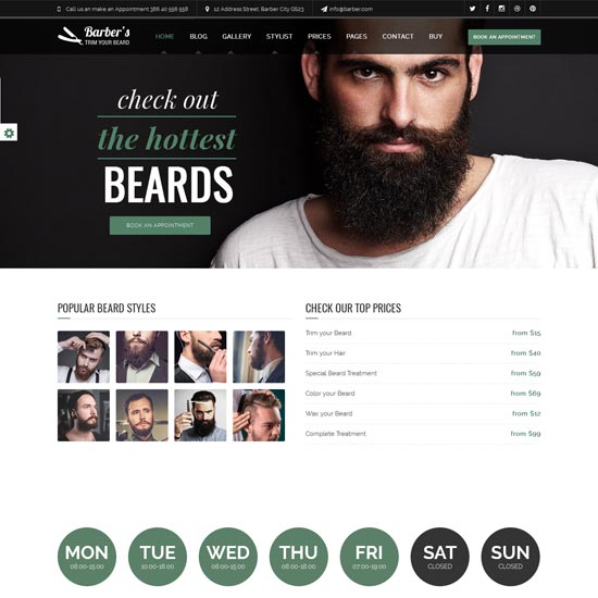 باربر- html-template-hair-salon