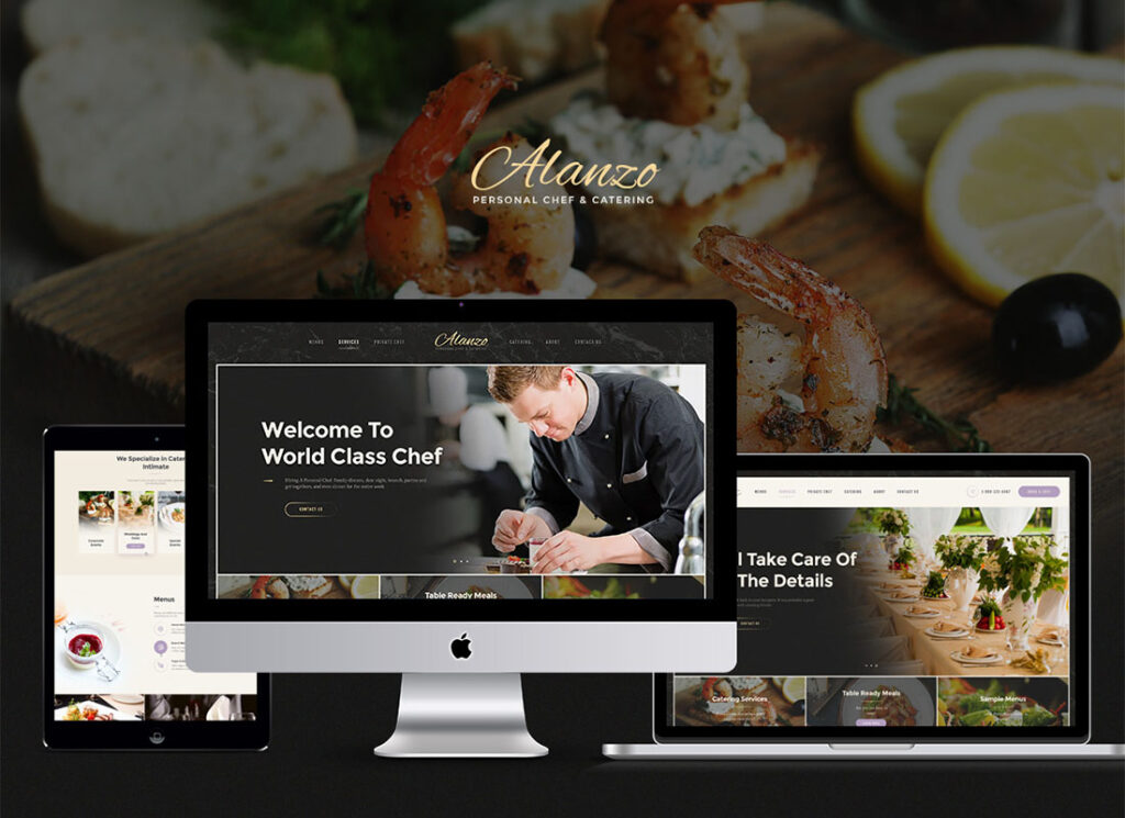 alanzo | Chef personal y tema de WordPress para eventos de catering de bodas