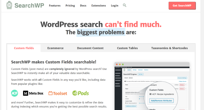 搜索WP - WP初学者 SearchWP