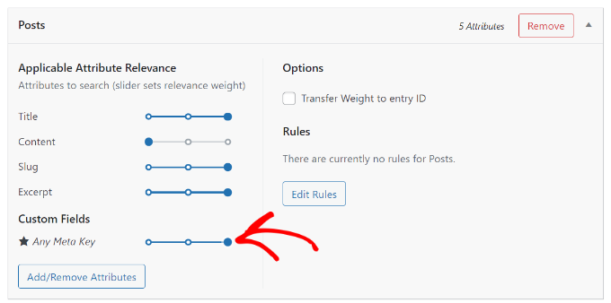 调整搜索相关性 - WPBeginner Adjust the search relevance