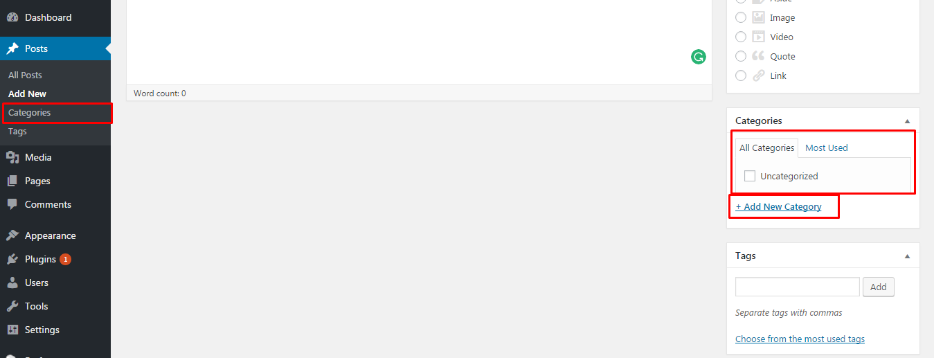 WordPress'te Yazı Kategorisi Nasıl Oluşturulur