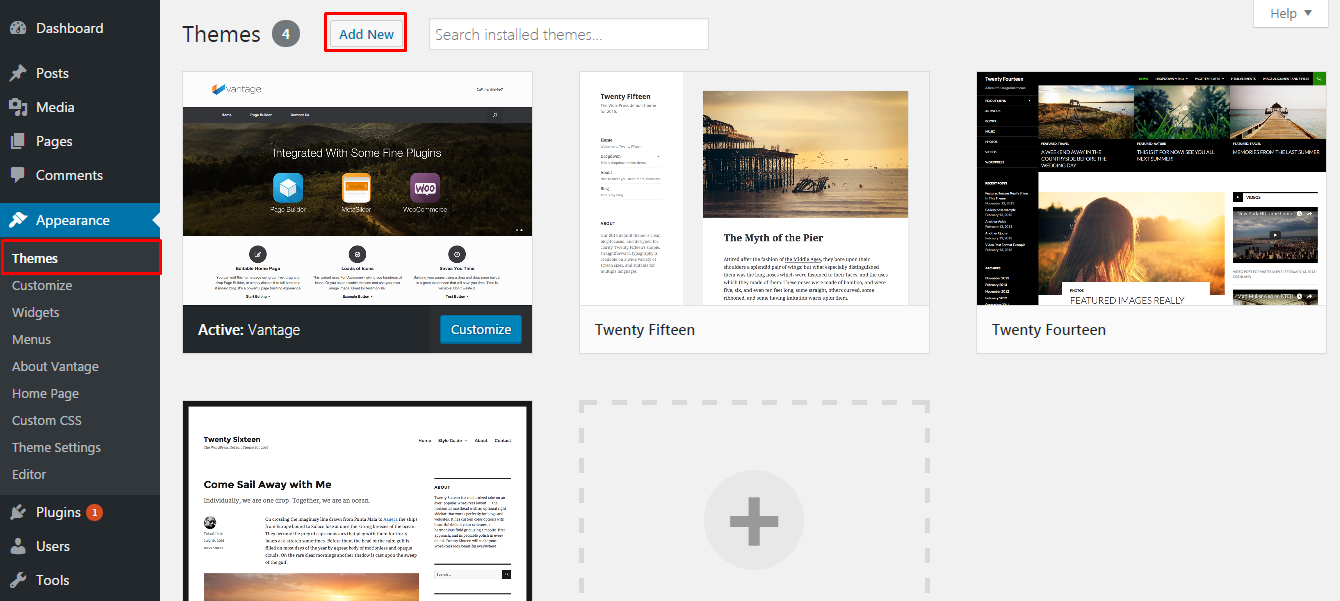 Temayı WordPress Kontrol Paneli ile Yükleyin