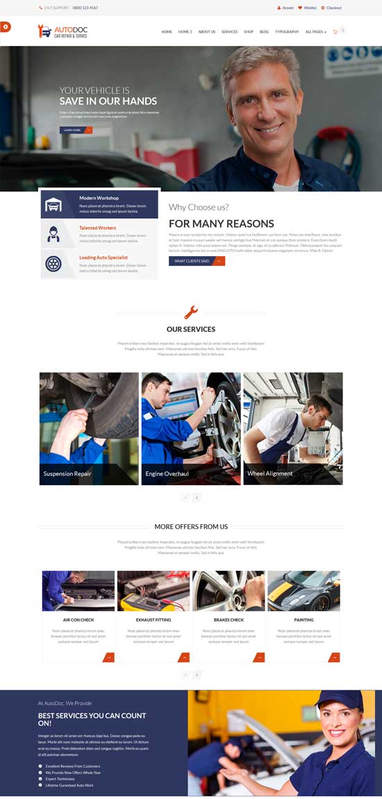 AutoDocHTML-Car-Repair-Mechanic Shop